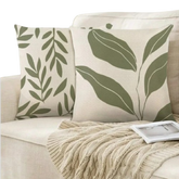 Boho Leaves Cushion Cover Pack Of 2